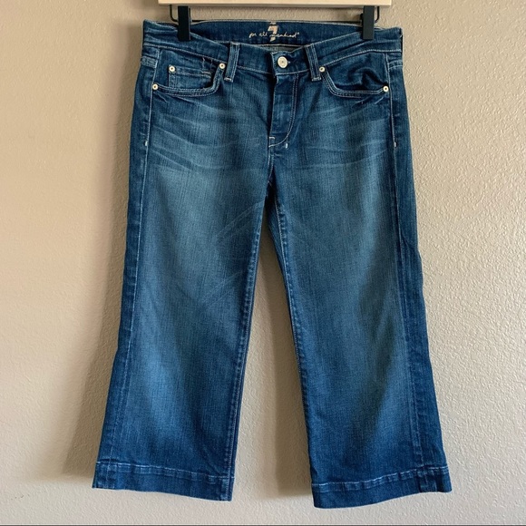 7 For All Mankind Denim - 7 For All Mankind Dojo Cropped Jeans Size 28